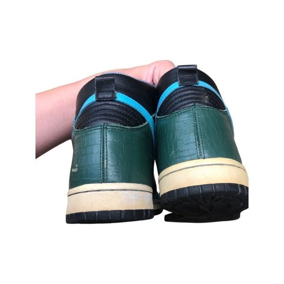 Vintage 2006 Nike Dunk High Blue Black Forest Size 7.5 - Picture 3 of 13